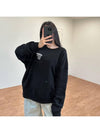 Strawberry Oversized Sweatshirt Black - STUSSY - BALAAN 5