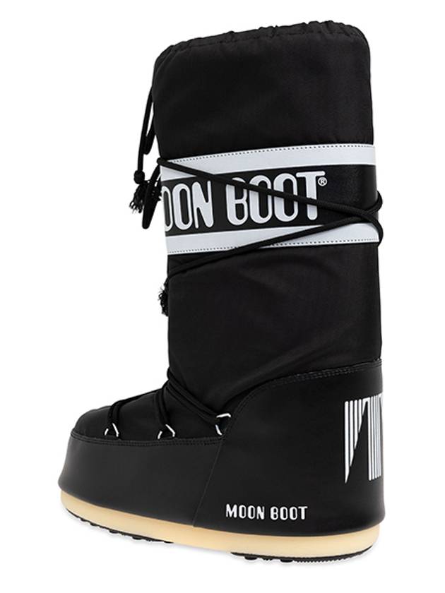 Logo Fabric Icon Nylon Snow Winter Boots Black - MOON BOOT - BALAAN 4