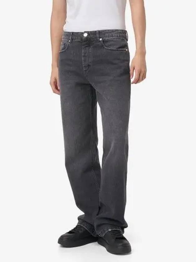 Straight Denim Jeans Black - AMI - BALAAN 2