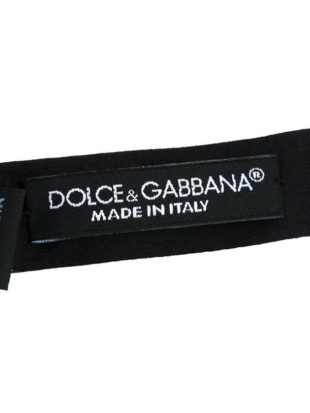 Men's Ribbon Silk Bow Tie Black - DOLCE&GABBANA - BALAAN 6