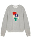 Mahony Cotton Sweatshirt Grey - ISABEL MARANT - BALAAN 2