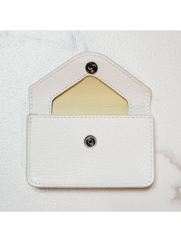 Envelope button card wallet white SL0012 LL0035 - LEMAIRE - BALAAN 4