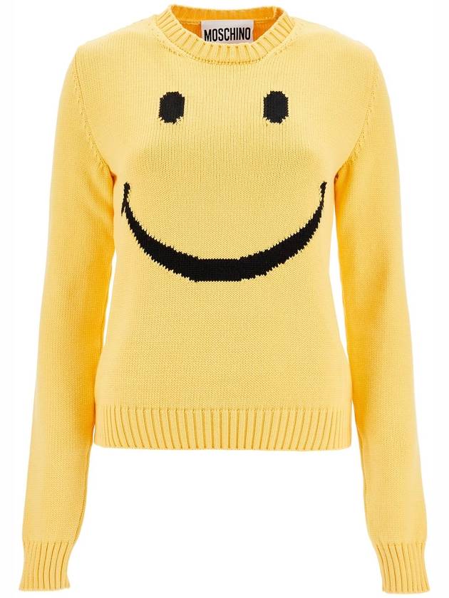 "smiley cotton blend t-shirt - MOSCHINO - BALAAN 1