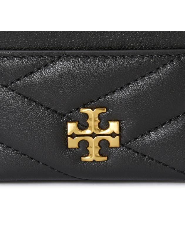 Kira Chevron Logo Card Wallet Black - TORY BURCH - BALAAN 6