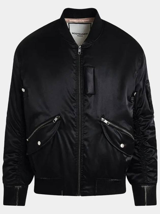 Men s Back Logo MA 1 Jacket Black 233215 - WOOYOUNGMI - BALAAN 2