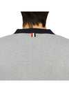 Contrast Trim Knit Cardigan Grey - THOM BROWNE - BALAAN 7