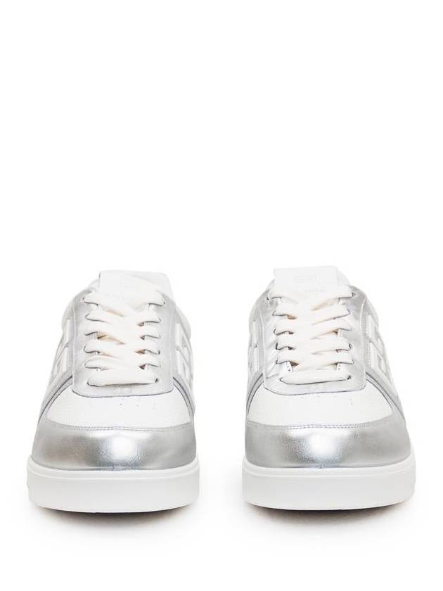 G4 Embroidery Logo Low Top Sneakers Silver - GIVENCHY - BALAAN 3