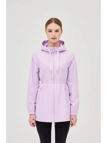 Marne Long Light Violet Women s Wind Jacket - DUVETICA - BALAAN 1