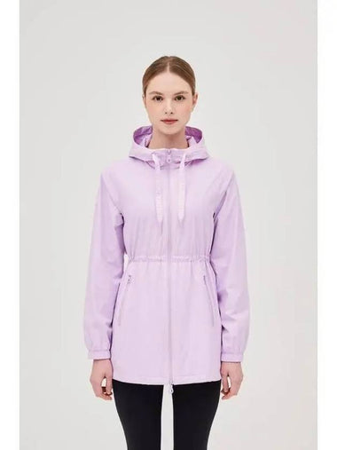 Marne Long Light Violet Women s Wind Jacket - DUVETICA - BALAAN 1