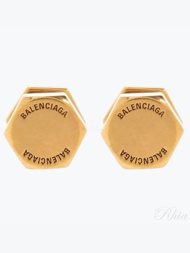 Garage Screw Earrings Gold - BALENCIAGA - BALAAN 2