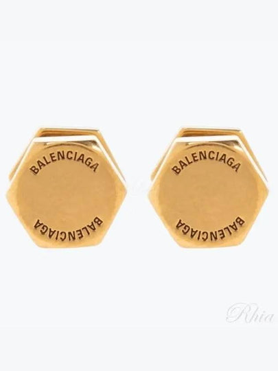 Garage Screw Earrings Gold - BALENCIAGA - BALAAN 2