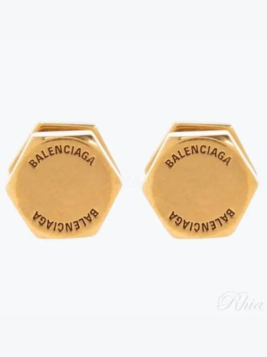 Garage Screw Earrings Gold - BALENCIAGA - BALAAN 2