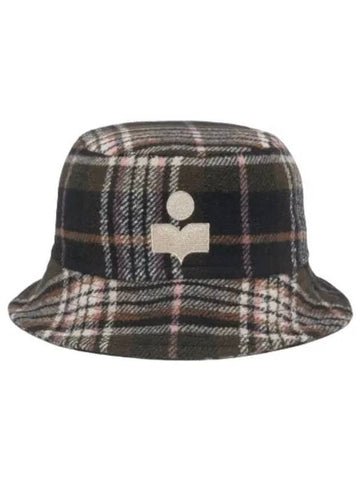 Harles Tartan Check Bucket Hat Dark Green - ISABEL MARANT - BALAAN 1