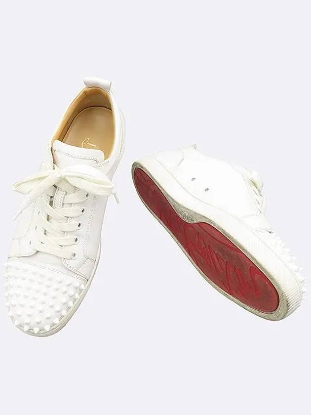 White Leather Louis Spike Men s Sneakers 41 - CHRISTIAN LOUBOUTIN - BALAAN 2