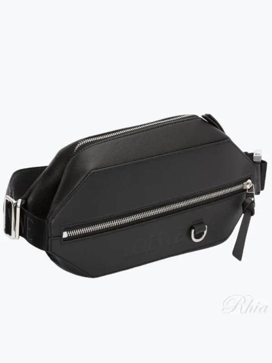 Convertible Calfskin Sling Belt Bag Black - LOEWE - BALAAN 2