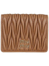 Matelasse Leather Half Wallet Caramel - MIU MIU - BALAAN 2