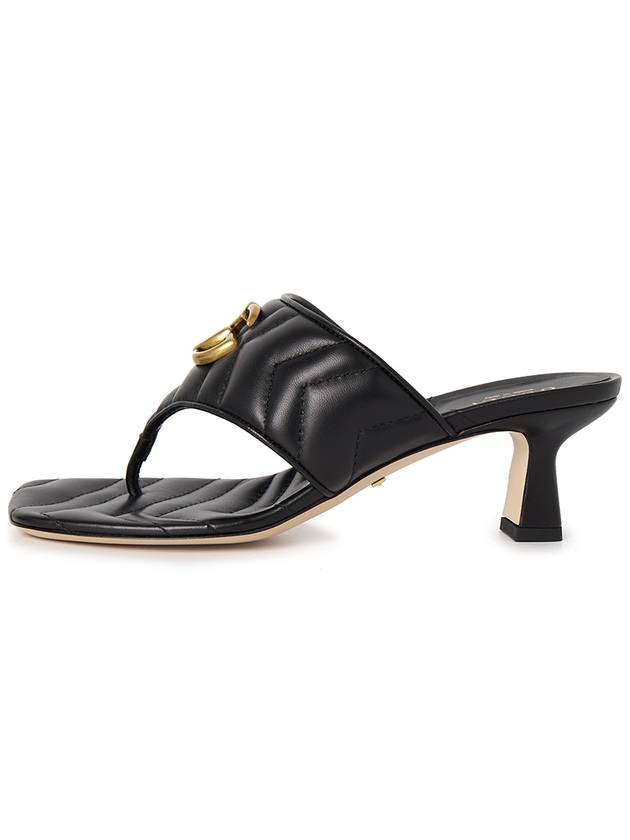 Quilted Sandal Heels Black - GUCCI - BALAAN 4