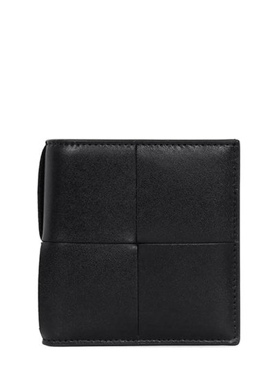 Intrecciato Cassette Slim Half Wallet Black - BOTTEGA VENETA - BALAAN 2