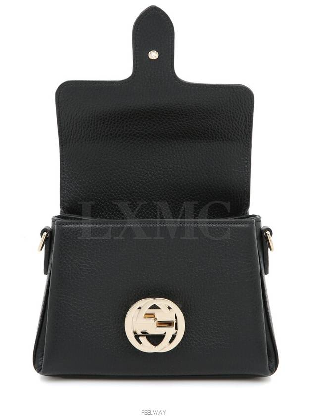 Interlocking GG chain mini cross bag 607720 black - GUCCI - BALAAN 9