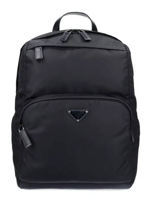 Triangle Logo Re-Nylon Backpack Black - PRADA - BALAAN 2