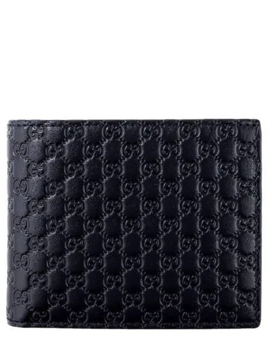 Micro GG Ssima Bifold Wallet Dark Navy - GUCCI - BALAAN 2