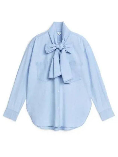 blouse women bow detail chambray - ARKET - BALAAN 1