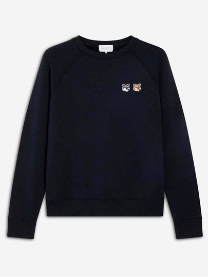 Double Fox Head Patch Classic Sweatshirt Anthracite - MAISON KITSUNE - BALAAN 2