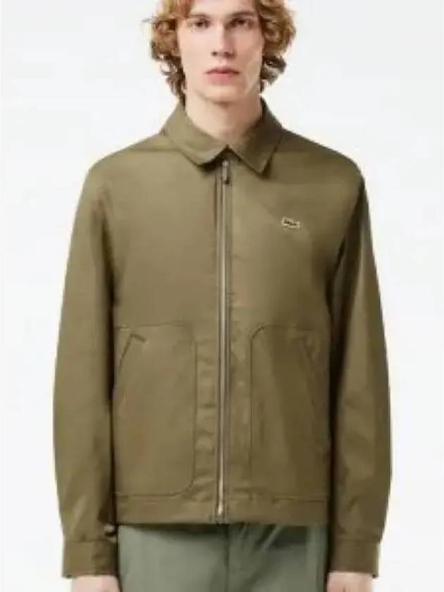 Men s Shirt Collar Blouson Khaki - LACOSTE - BALAAN 1