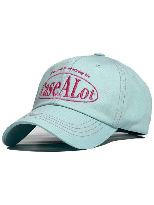 Circle Logo Ball Cap Pastel Blue - CASEALOT - BALAAN 1