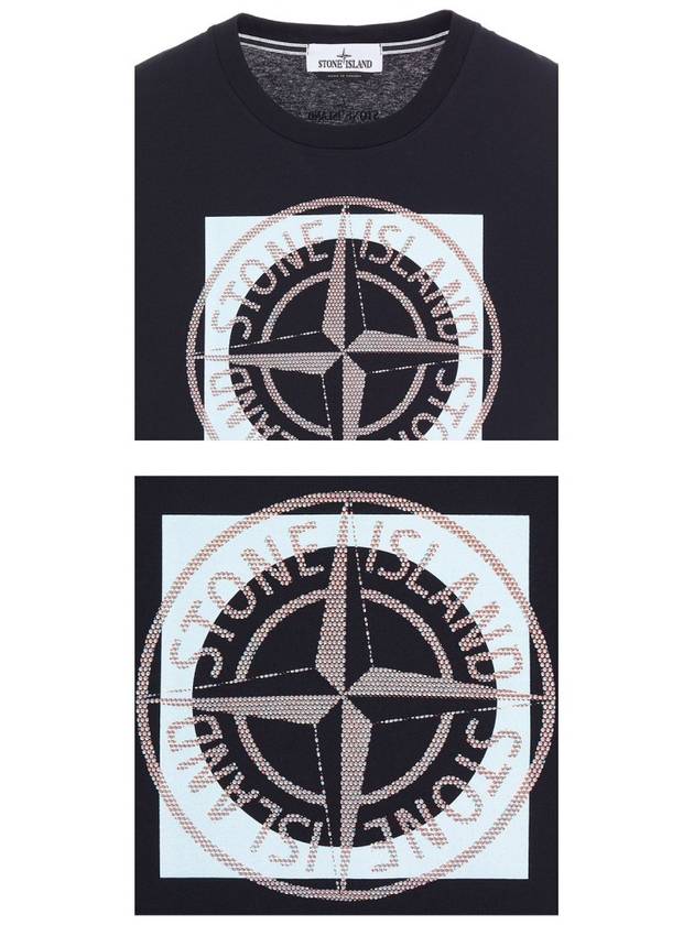 Compass Logo Printing Short Sleeve T-Shirt Black - STONE ISLAND - BALAAN.