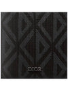 CD Diamond Canvas Compact Vertical Card Wallet Black - DIOR - BALAAN 6