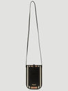 Anne stripe print phone holder pouch mini shoulder bag beige - BURBERRY - BALAAN 4