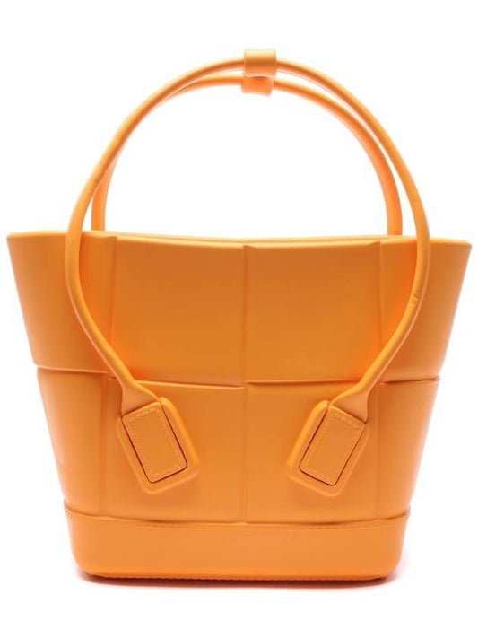 Arco Mini Rubber Tote Bag Tangerine - BOTTEGA VENETA - BALAAN 1