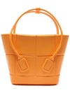 Arco Mini Rubber Tote Bag Tangerine - BOTTEGA VENETA - BALAAN 1