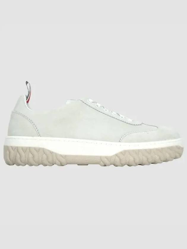 Calf Suede Cable Knit Sole Field Shoes White - THOM BROWNE - BALAAN 2