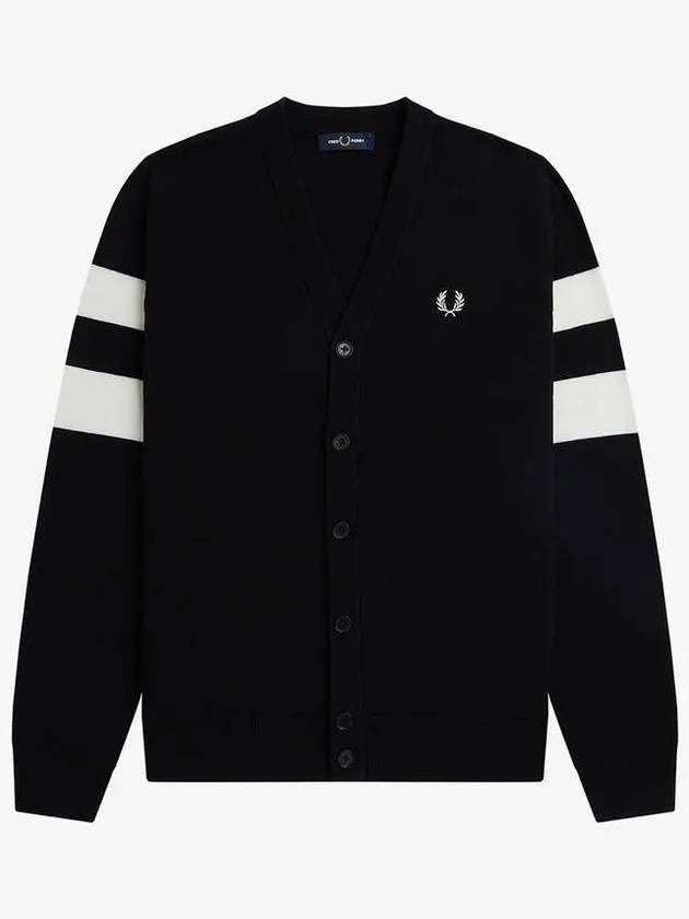 Sharp tipped sleeve cardigan 102 AFPM2315534 black 271069 - FRED PERRY - BALAAN 1