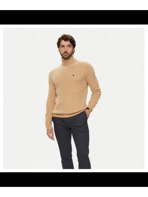 WOOL CASHMERE SWEATER WITH FRONTAL LOGO 710876836006 B0651227403 - POLO RALPH LAUREN - BALAAN 8