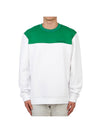 Jeff Crew Neck Sweater Green White - J.LINDEBERG - BALAAN 2