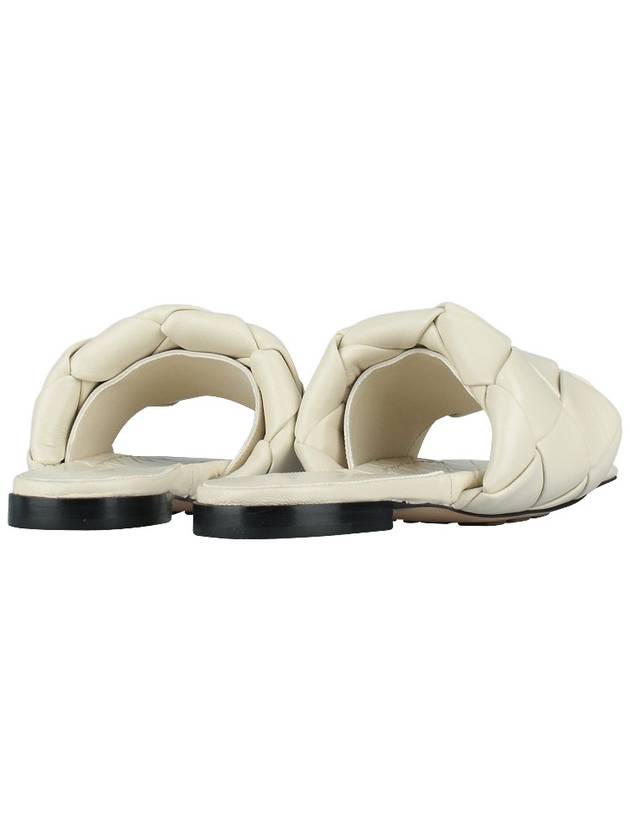 Women's Lido Leather Slippers White - BOTTEGA VENETA - BALAAN 6