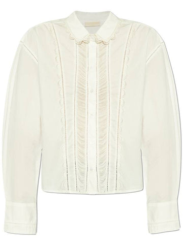 Ulla Johnson Shirt Samira, Women's, White - ULLA JOHNSON - BALAAN 1