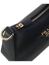 Vitello Dino Leather Shoulder Bag Black - PRADA - BALAAN 10