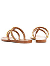 Rockstud flip flops brown - VALENTINO - BALAAN 7