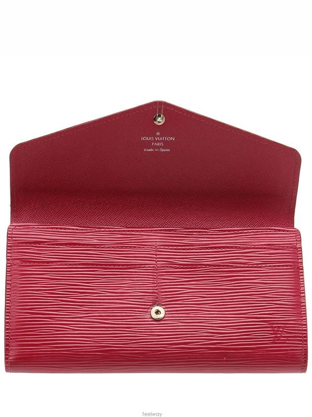 Epi Sarah Wallet Women s Long Fuchsia Red Silver Plate - LOUIS VUITTON - BALAAN 7