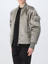 Men's Nylon Bomber Jacket Grey - FENDI - BALAAN 2