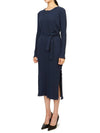 Sandy Cotton Long Dress Navy - A.P.C. - BALAAN 3