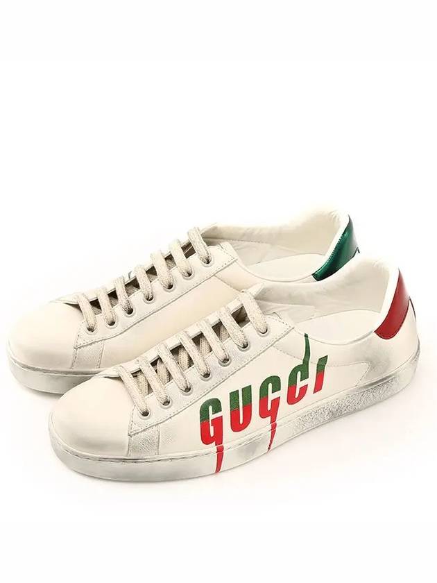 Ace Blade Low Top Sneakers White - GUCCI - BALAAN 5