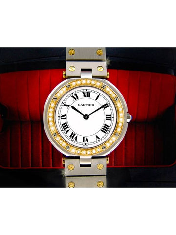 Santos Circular Women s Diamond Combi Watch - CARTIER - BALAAN 1