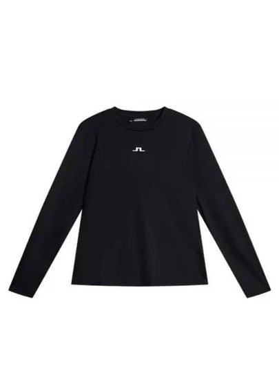 Golf Logo Print Ada Long Sleeve T-Shirt Black - J.LINDEBERG - BALAAN 2