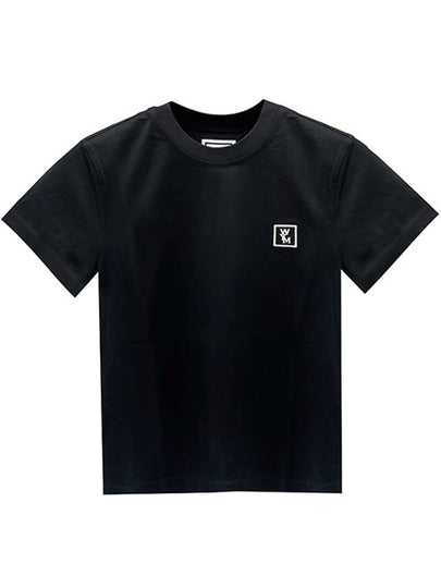 Back Logo Cotton Short Sleeve T-shirt Black - WOOYOUNGMI - BALAAN 2