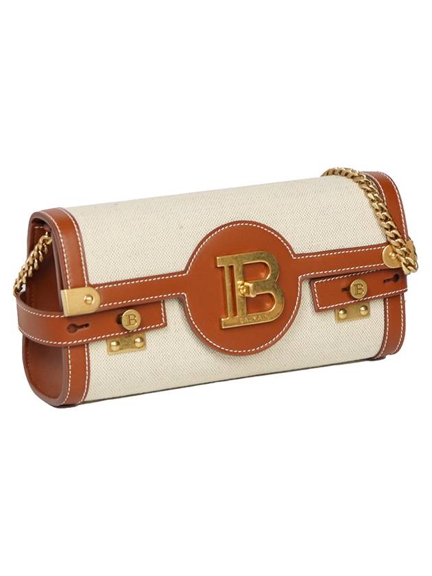 B-Buzz Canvas Leather Shoulder Bag Beige - BALMAIN - BALAAN 4